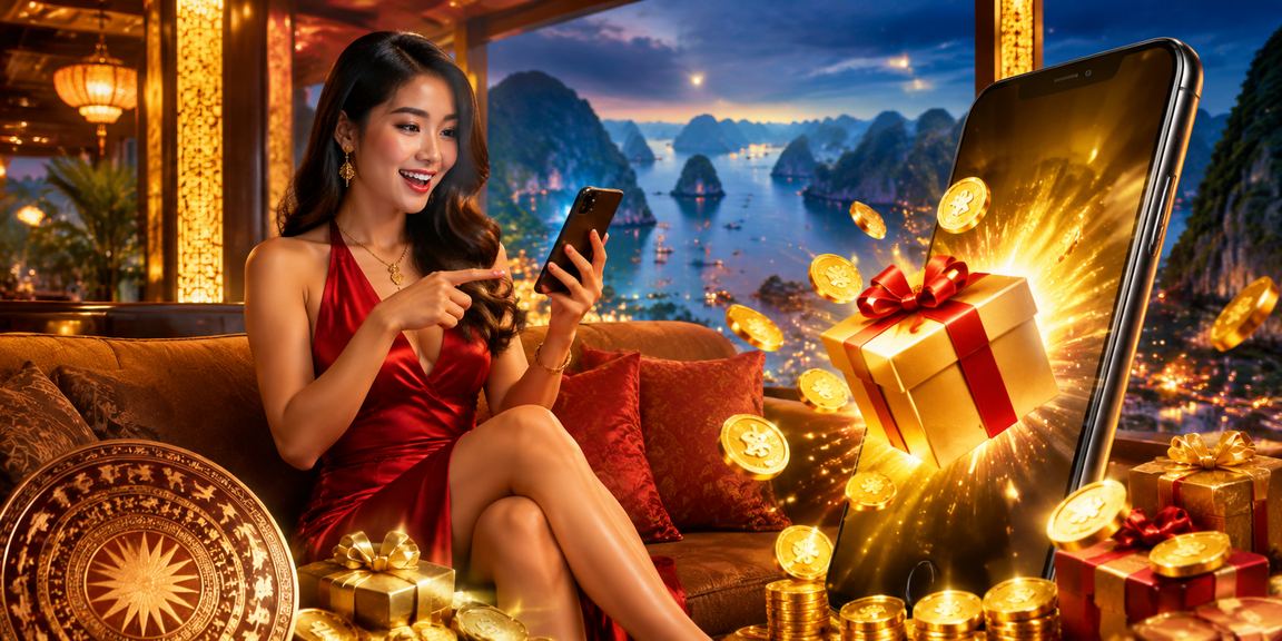Người dùng xem tỷ lệ kèo trận đấu trên điện thoại tại vịnh Hạ Long